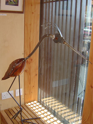 Heron sculpture